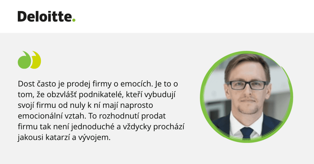 Article Quote - Prodej firmy